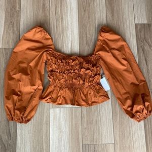 ASTR the label puff sleeve